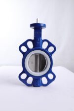 شیر پروانه ای ویفری دیسک استیل 316 اب بندی PTFE سایز ”4