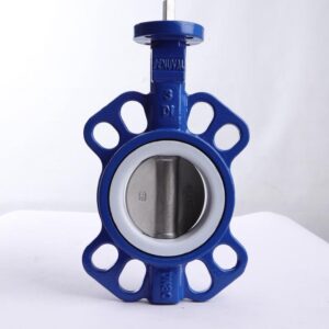 شیر پروانه ای ویفری دیسک استیل 316 اب بندی PTFE سایز ”3