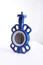 شیر پروانه ای ویفری دیسک استیل 316 اب بندی PTFE سایز ”4 - تصویر 2